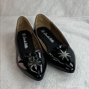 Lux De Ville, patent leather black flats
